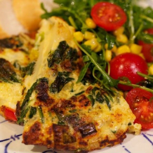 Tortilja s krompirjem in zelenjavo v pečici