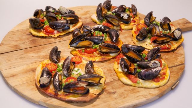 Mini pice s školjkami