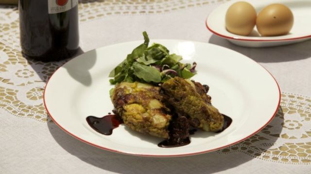 Španska omleta z gobami