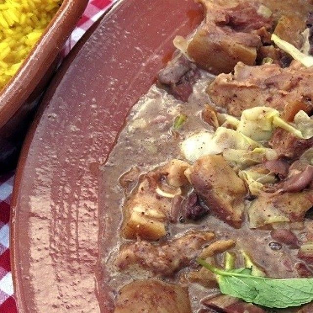 Feijoada à Transmontana z rižem in žafranom