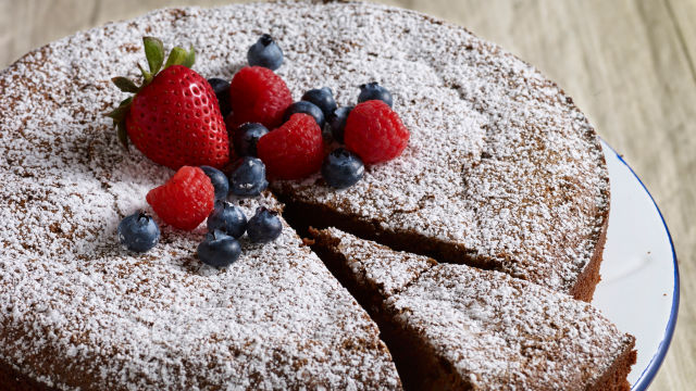 Mandljeva in čokoladna torta