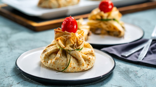 Tople palačinke z gobicami