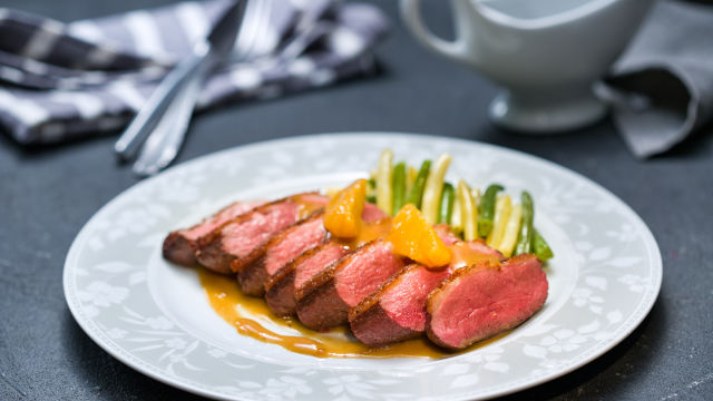 Duck Magret s pomarančno omako