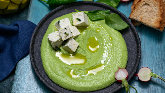 Grahova pomaka z mariniranim sirom