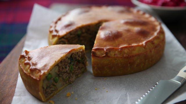 Samosa v obliki pite