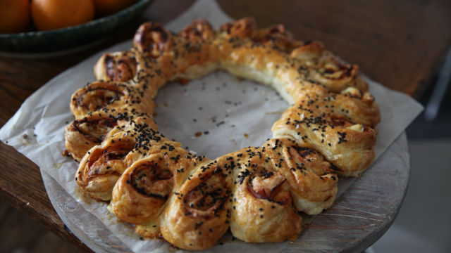 Krona s šunko in sirom