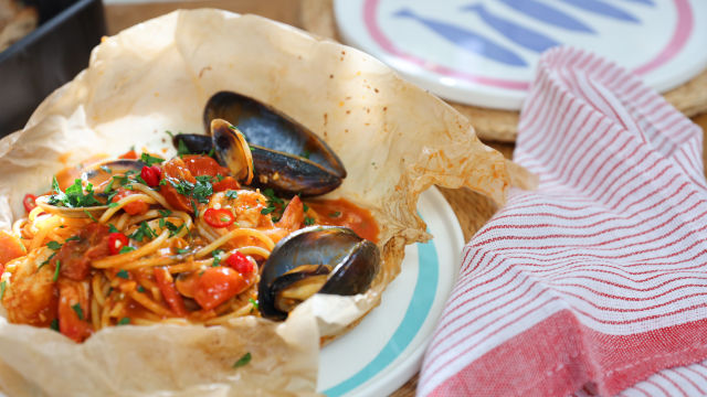 Morski špagetini iz vrečke