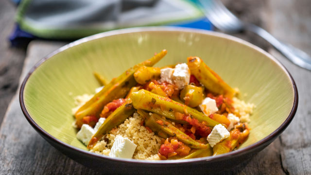 Okra s kuskusom