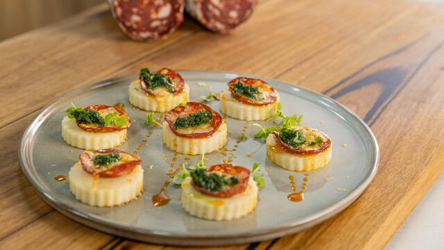 Bela polenta s soppressato