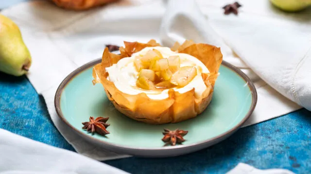 Listnato pecivo s hruškami