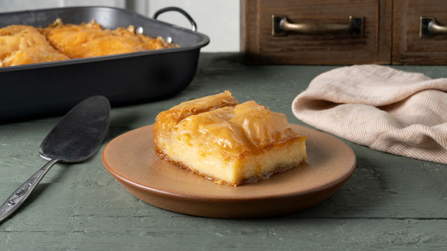 Grška vaniljeva pita – galaktoboureko