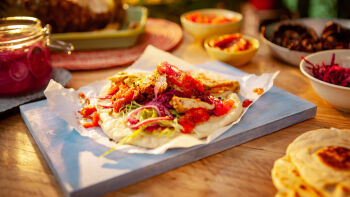 Шауарма с пиле и гъби