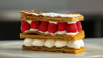 Mil Folhas de Mascarpone e Framboesas