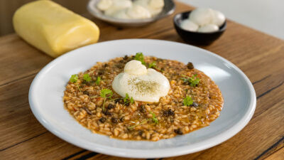 Ризото ала путанеска с бурата