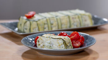 Mil-folhas de Curgete com Quatro Queijos