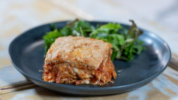 Mil-folhas de Galinha com Presunto