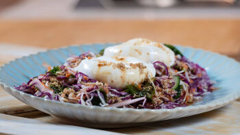 Salada de Alface do Mar e Burrata de Búfala