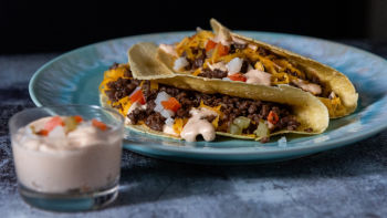 Tacos de Carne e Shitake