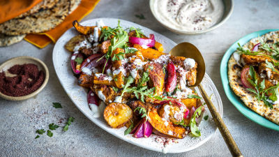 Шауарма с пилешко и зеленчуци