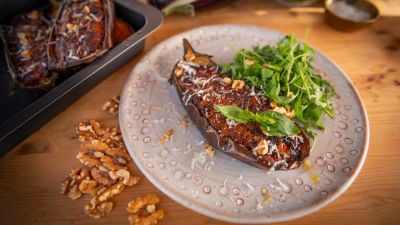 Пълнени патладжани по малтийски