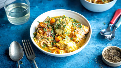 Пилешка яхния в уред за бавно готвене