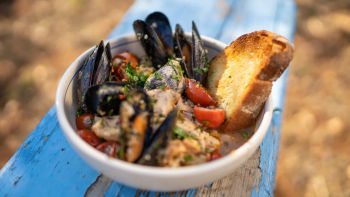 Италианска яхния с морски дарове Ciambotto