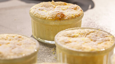 Pudim Soufflé de Limão
